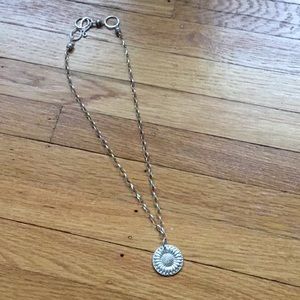 Sterling Silver Sunflower Necklace
